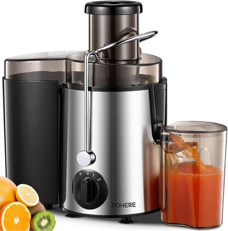 Extracteur de Jus FOHERE 3 Vitesses, Large Goulot, Moteur Silencieux
