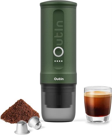 OutIn Nano Espresso Machine, USB-C Self-Heating Travel Coffee Maker