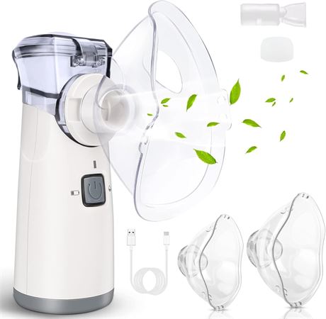 Portable Nebulizer Machine for Adults & Kids Travel Handheld Mesh Unit