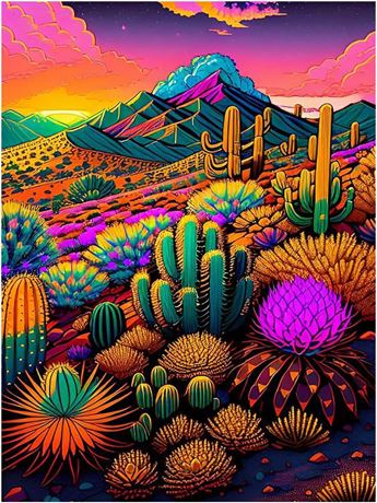 Paint by Numbers Kit 16x20" for Adults Canvas Wall Art DIY Painting Set