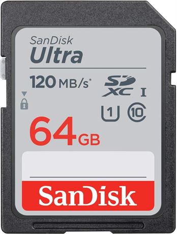 SanDisk Carte m moire Ultra SDXC UHS-I 64 Go   120 Mo/s, C10, U1, Full HD