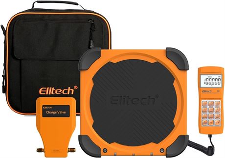 Elitech LMC-300A HVAC Refrigerant Charging Scale 330lb Recovery with Auto Valve