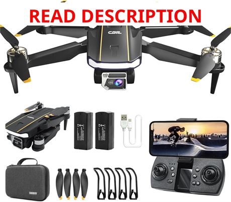 CHUBORY A68 WiFi FPV Drone with 2K HD Camera, Auto Hover, 3D Flips color blue