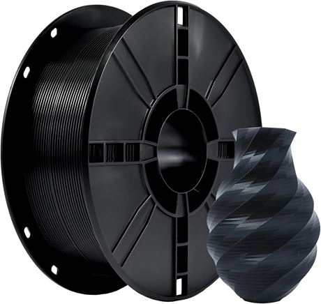PLA Plus 1.75mm Black PLA+ Filament High Density 1kg Spool