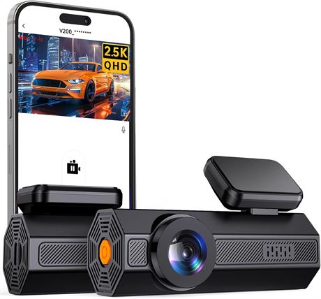 VEEMENT dashcam 2.5K mini WiFi WDR 24 h 170°