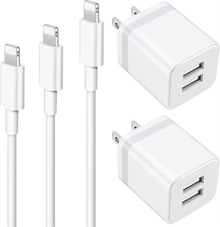 iPhone Charger & Wall Plug Bundle
