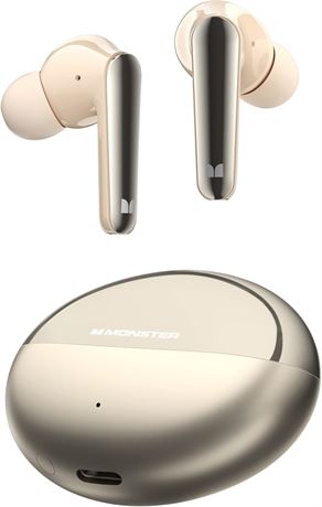 Monster N-Lite 203 AirLinks Wireless Earbuds, Bluetooth, 30H Playback, IPX6