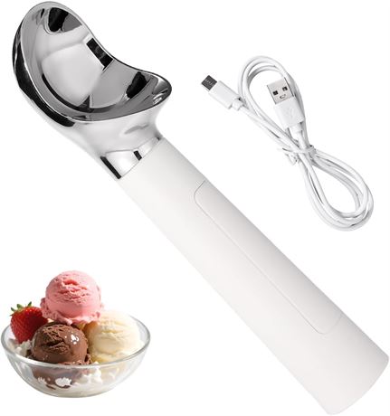 Cuchara para Helados El ctrica con Cable de Carga, Recargable, Calentamiento