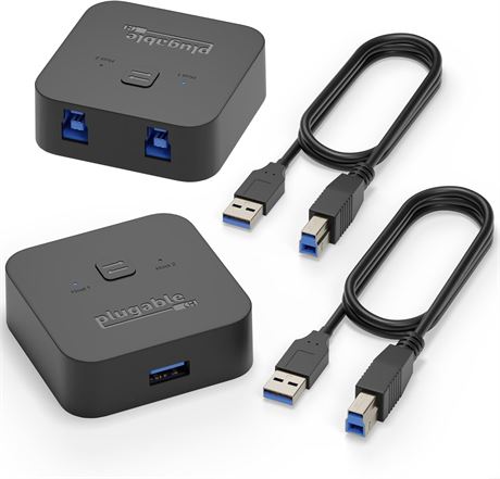 Plugable USB 3.0 Sharing Switch, 1 USB Device Between 2 Computers (AB Switch)