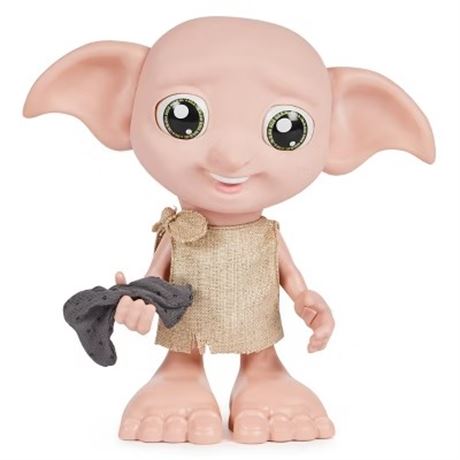 Wizarding World Harry Potter Interactive Dobby Elf Doll with Sock, 8.5-inch