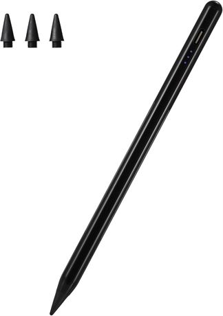 Stylus Pen for iPad Pro, Air, Mini; Apple Pencil Pro alternative (Black)