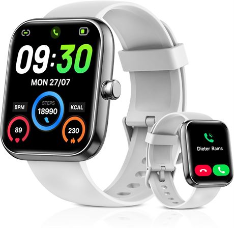 Montre connectée 1.83" appels Bluetooth fitness IP68 Android/iOS