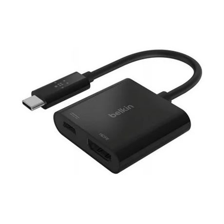 Belkin USB-C to HDMI Adapter with 60W PD, 4K UHD for MacBook & Windows