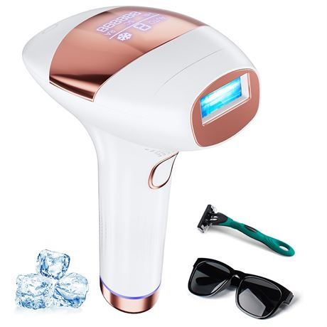 IPL Laser Hair Removal with Cooling for Women & Men, At-Home Use