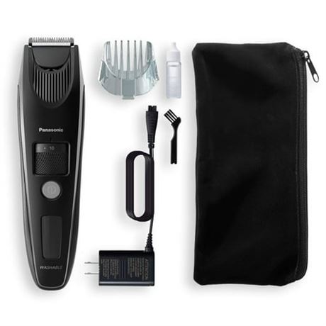Panasonic Beard Trimmer for Men, Comb Attachment, 19 Settings ER-SB40-K