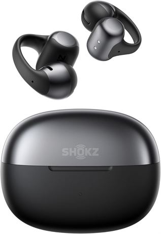 SHOKZ OpenDots One Open-Ear Headphones, Clip-On Fit, 40 hr Playtime