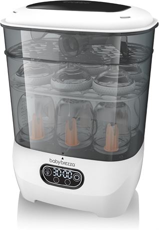 Baby Brezza Bottle Sterilizer and Dryer Advanced   33% Faster, Large Capacity