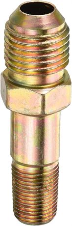 Flare Tube Fitting Male-to-Male Pipe Extension, 9/16-18 UNF to 1/8 PT, 50mm