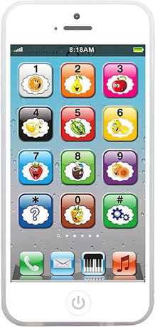 Wolmund Toy Learning Play Cell Phone with 8 Functions and Dazzling Lights