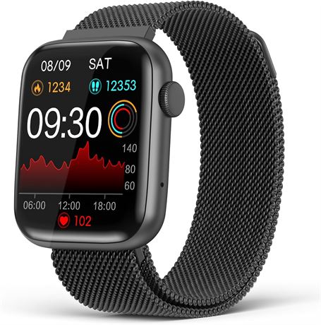 Montre Connectée 2024, Appels Bluetooth, Suivi Fitness, étanchéité