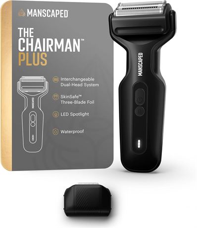 MANSCAPED  The Chairman  Plus Rasoir  lec.   Deux t tes, SkinSafe 3 lames