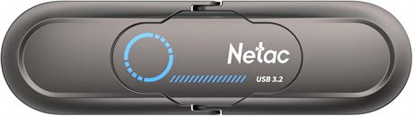 Netac SSD portable 1 To USB-C/USB 3.2 1000 Mo/s gris