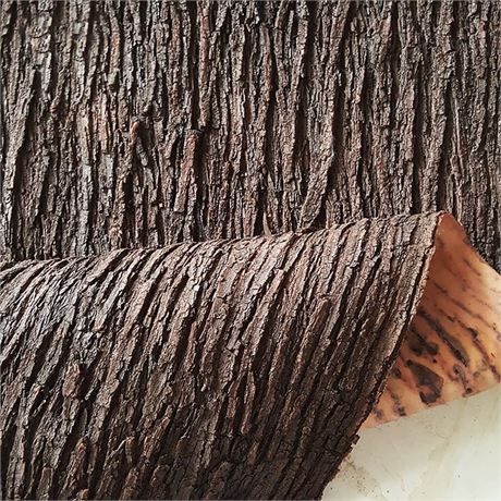 1 Square (39.37x39.37) in Silicone Tree Bark Sheet, Retro Stereoscopic