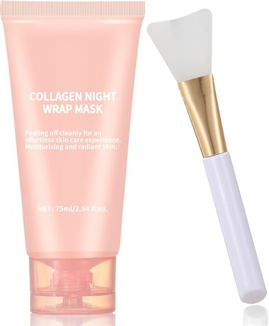 Masque de nuit collag ne - Hydrate, raffermit et illumine; r duit rides