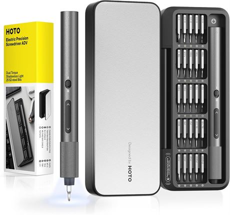 Tournevis Précision Électrique HOTO 25-en-1 Rechargeable LED