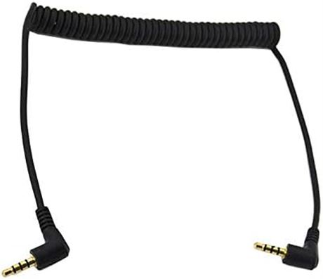 Câble Audio Spiralé Jack 3.5mm Mâle Droite TRRS Haokiang