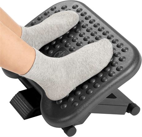 HUANUO Adjustable Footrest Under Desk, 3 Height Positions, 30  Tilt