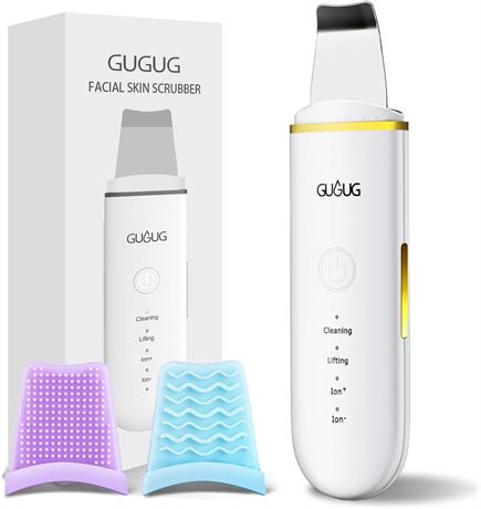 GUGUG Skin Scrubber, Extracteur Comédons, 4 Modes, Nettoyage Profond