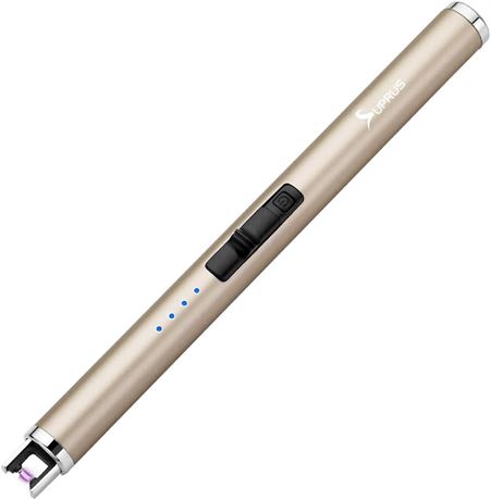 SUPRUS Electric Lighter Type C Rechargeable Plasma, LED Battery Display