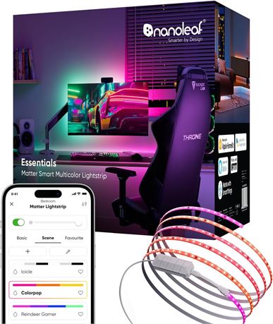 Nanoleaf Smart LED Lightstrip 88" RGBW Matter WiFi Bluetooth