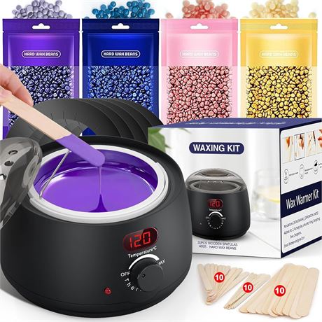 Waxing Kit: Warmer, Beads & Sticks