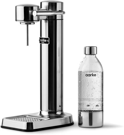 Aarke Carbonator III Sparkling Water Maker Stainless Steel with PET Bottle