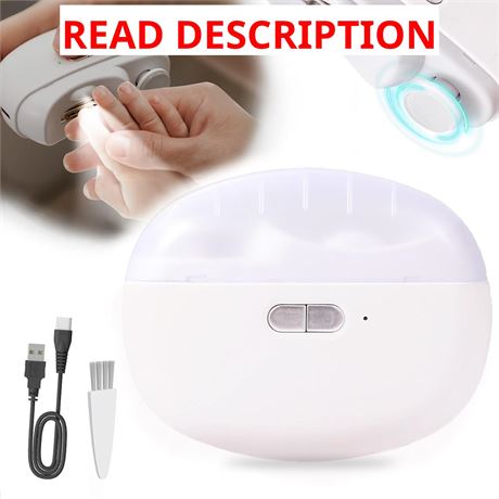 Electric Baby Nail Clippers with LED Light, USB Rechargeable 2-in-1 File