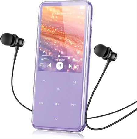AGPTEK 64GB MP3 Player Bluetooth FM Radio Speaker