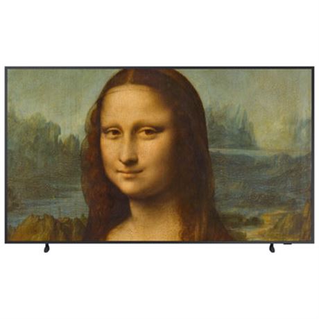 TV QLED 75" Samsung The Frame 4K UHD HDR Tizen, 2022, noir charbon