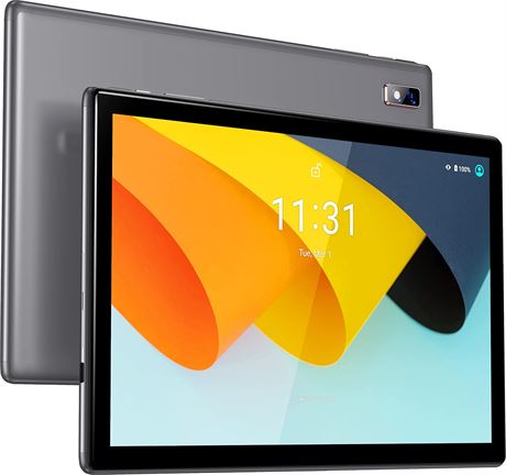 BYYBUO Tablette 10,1" Android 14, 6Go/64Go, quad-core, 5000mAh, IPS HD