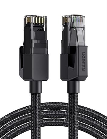 UGREEN Cat6 Ethernet Cable, Braided, Gigabit 1000Mbps, Shielded RJ45, 6ft