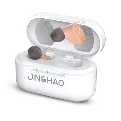 JINGHAO Aide auditive pour seniors et adultes avec  tui de chargement