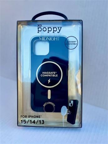 XOPOPPY Silicone iPhone Case MagSafe Compatible, Black, Slim & Soft