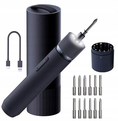 HOTO QWLSD001 Universal Cordless Screwdriver 12 Bits 4N.m Torque LED