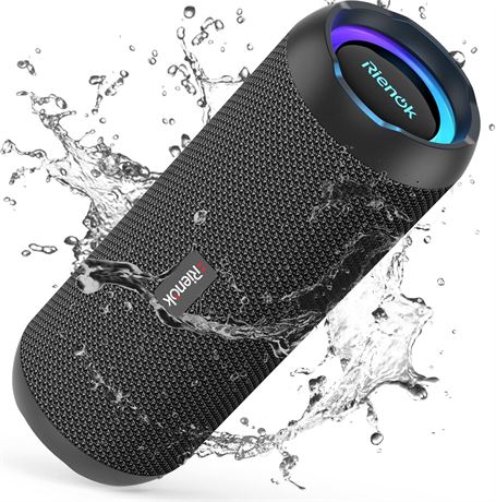 RIENOK Bluetooth Speaker Portable 30W IPX7 Waterproof Stereo Wireless BT 5.3