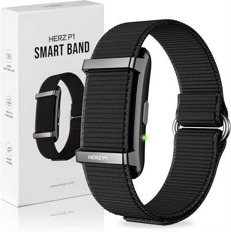Herz P1 Smart Band - Heart Rate, Sleep, Steps, Body Temp, 30d Battery