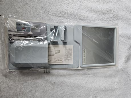 Stick-On Mirror and Shower Caddy Bathroom Organizer Set