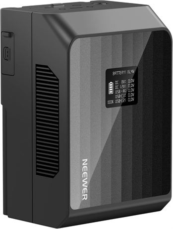 NEEWER Mini V Mount Battery PS099EP, 6800mAh, 99Wh, 100W PD Fast Charge