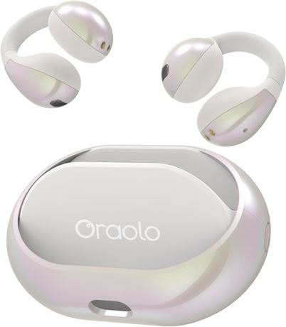 Oraolo Open Ear AC600 Headphones, BT 6.0 Earbuds, 24H Playtime