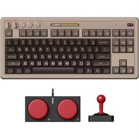 8Bitdo Bluetooth Mechanical Gaming Keyboard, Programmable - C64